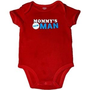 carter's "mommy's new man" onesie 12M